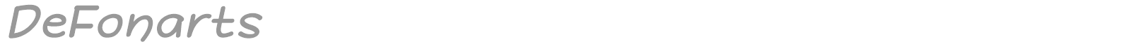 Defonarts font preview